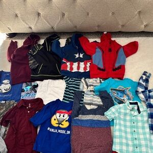 Lots of 6T shirts, jackets, pants